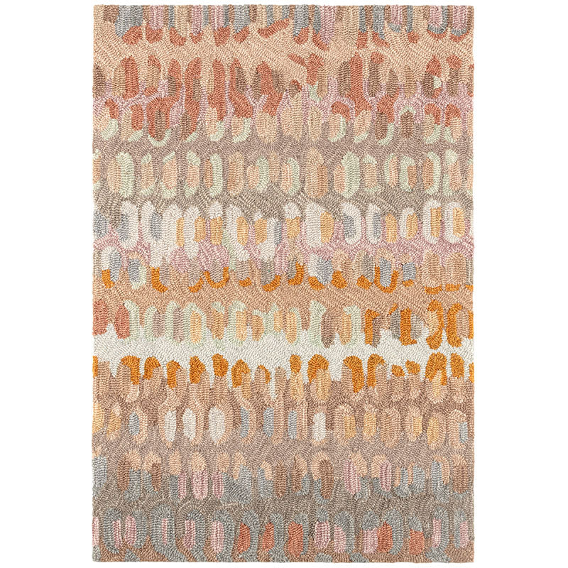 Paint Chip Hand Hooked Wool Rug - Stone, 8' x 10'
