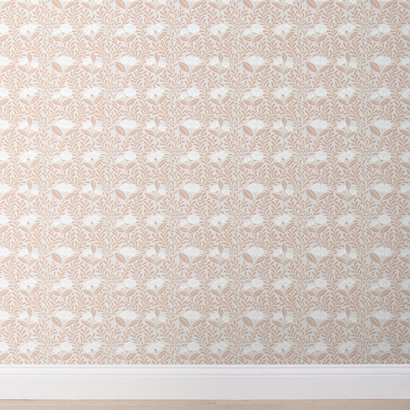 Ava Removable Wallpaper - Vine Clay, Roll