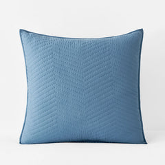Voile Sham - Smoke Blue, Euro