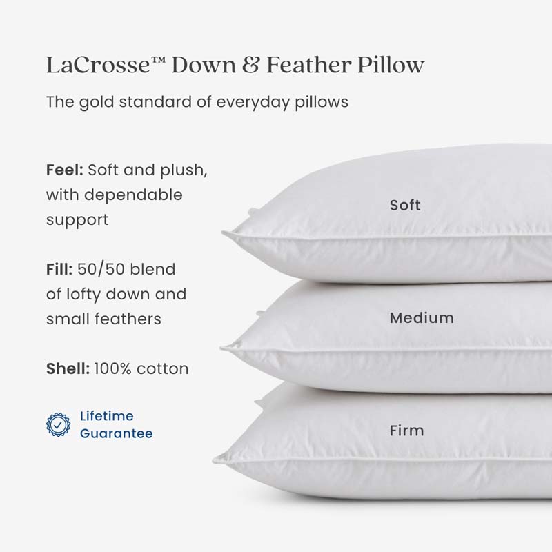 Down & Feather Pillow - Soft, King