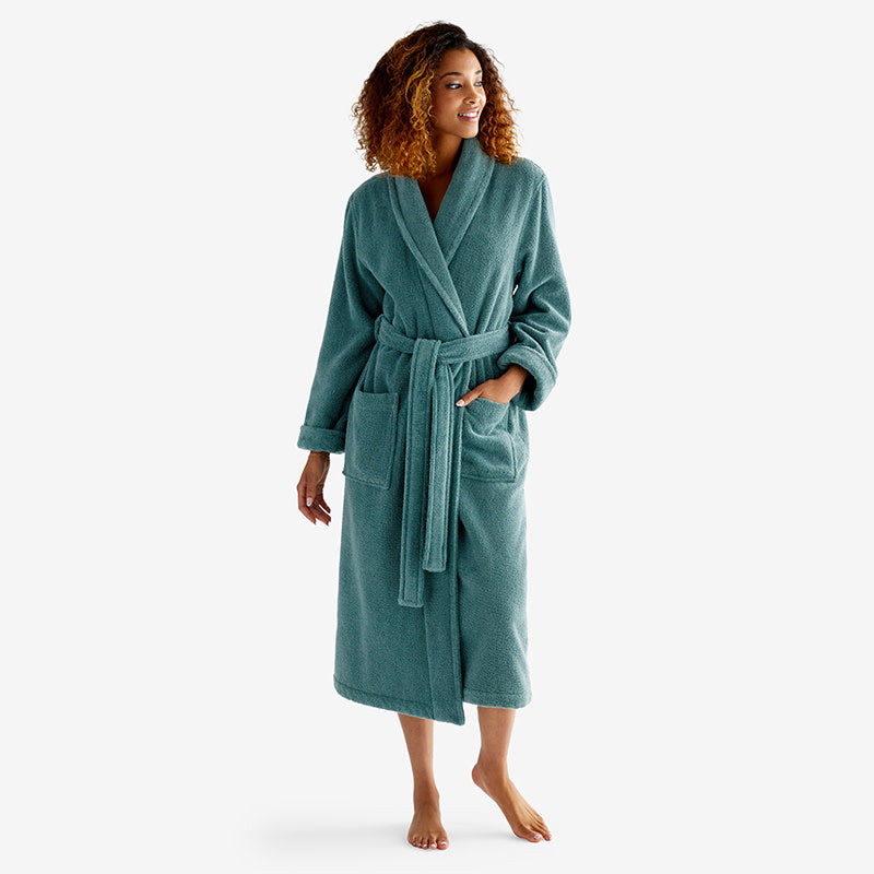 Women's Long Robe - Green Agate, XXL
