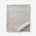 Premium Breathable Washed Linen Solid Flat Bed Sheet - Light Gray, Twin/Twin XL