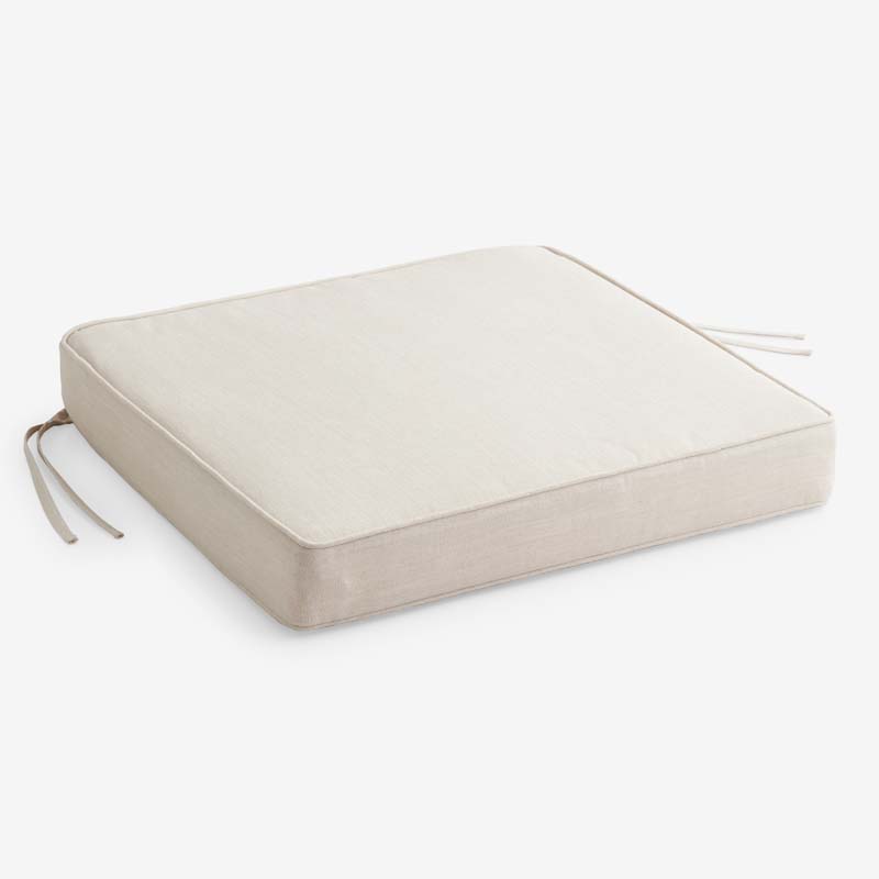 Rain Boxed Edge Replacement Chair Cushion - Pumice, 20 in. x 20 in.