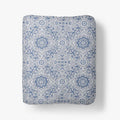 Floral Tapestry Premium Smooth Sateen Fitted Bed Sheet - Blue, King