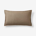 Linen Decorative Lumbar Pillow Cover - Taupe, 12 in. x 21 in.