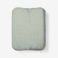 Tira Floral Classic Cool Cotton Percale Fitted Bed Sheet - Stripe Green, King