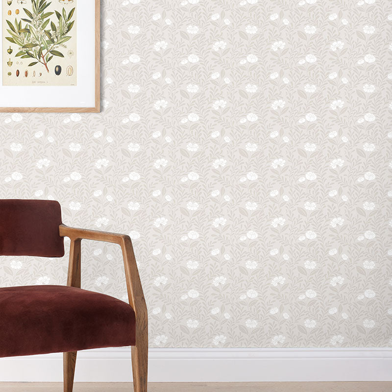 Ava Removable Wallpaper - Vine Natural, Panel