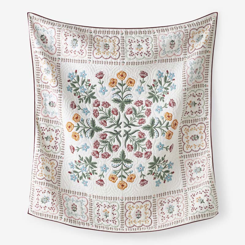 Lottie Quilt - Ivory, Full/Queen
