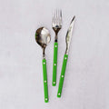 Pastello Flatware, Set of 3 - Green