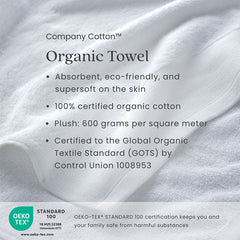Organic Cotton Bath Sheet - White