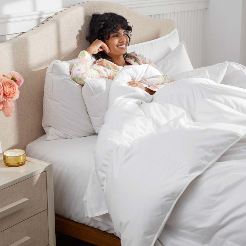 Premium LoftAIRE Ultra™ Alberta Down Alternative Light Warmth Comforter - White, Full/Queen