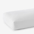 Classic Ultra-Cozy Cotton Velvet Flannel Fitted Bed Sheet - White, King