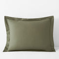 Classic Cool Cotton Percale Sham - Olive Green, Standard