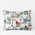 Construction Builders Classic Cool Organic Cotton Percale Sham - White Multi, Standard