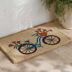 Summer Novelty Coir Doormat - Bicycle, 18 in. x 30 in.