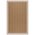 Sunbrella Herringbone Bordered Indoor/Outdoor Rug - Antique Beige, 2' x 3'