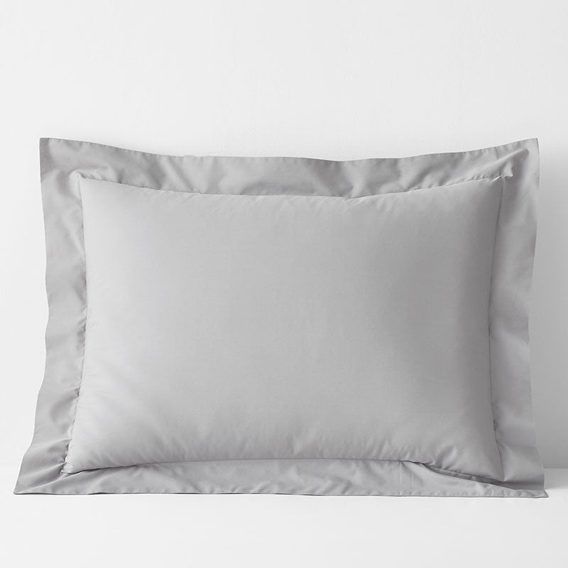 Classic Cool Cotton Percale Sham - Gray Smoke, King