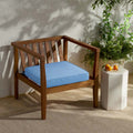 Rain Boxed Edge Replacement Chair Cushion - Air Blue, 16 in. x 15 in.