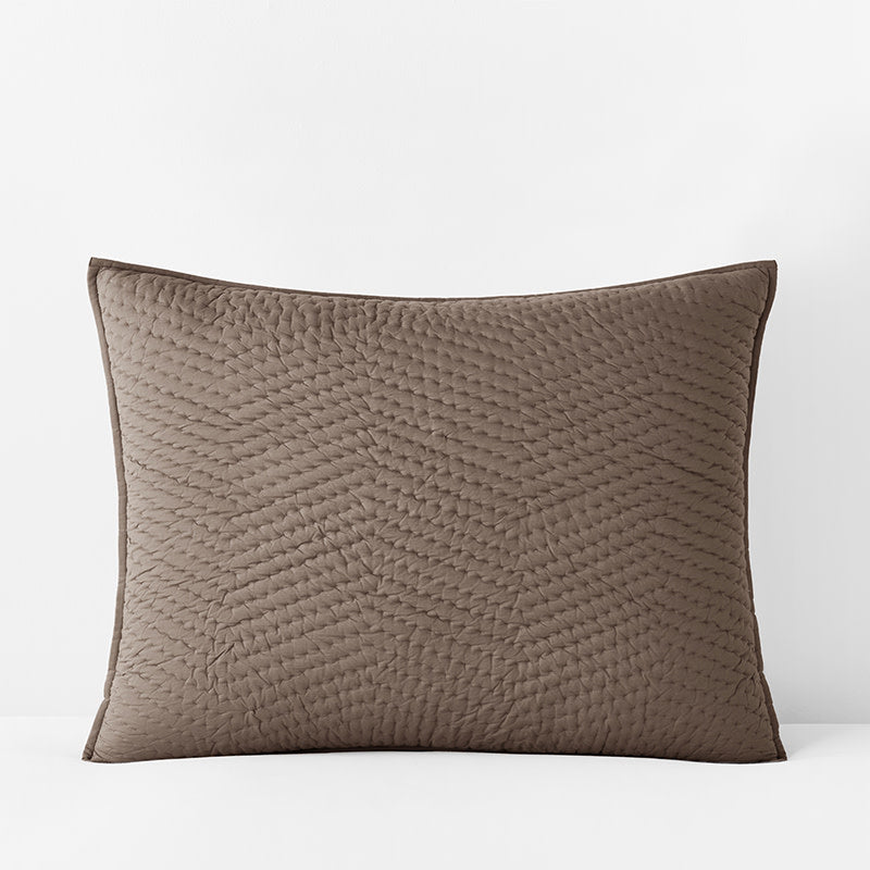 Voile Sham - Cedar, Standard