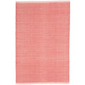 Herringbone Handwoven Cotton Rug - Coral, 5' x 8'