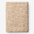 Floral Jacquard Bath Sheet - Light Antique Beige