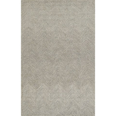 Herringbone Hand Tufted Wool Rug - Gray, 3' 6" x 5' 6"