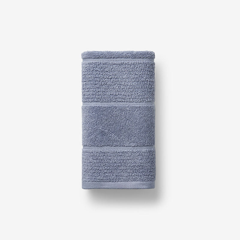 Textured Stripe Hand Towel - Blue Mist