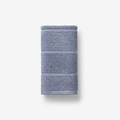 Textured Stripe Hand Towel - Blue Mist