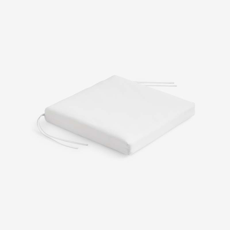 Replacement Knife Edge Chair Cushion - White, 18 in. x 18 in.