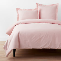 Classic Cool Organic Cotton Percale Solid Duvet Cover - Petal Pink, Twin XL
