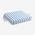 Replacement Boxed Edge Chair Cushion - Narrow Stripe Air Blue, 18 in. x 18 in.