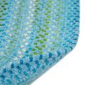 Sailor Stripe Reversible Braided Cotton Rug - Blue, 5' 6" Round
