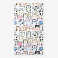 Cotton Terry Beach Towel - Cats