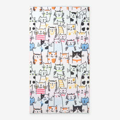 Cotton Terry Beach Towel - Cats