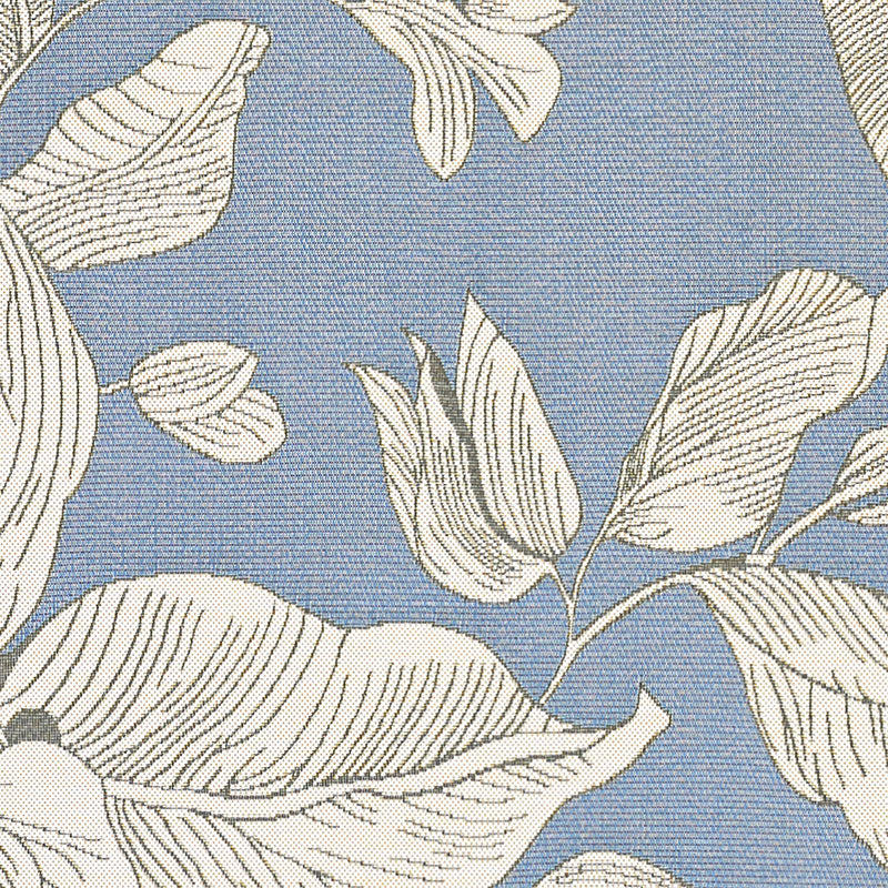 Flora Flat Woven Outdoor Rug - Ice, 4' x 5' 10"