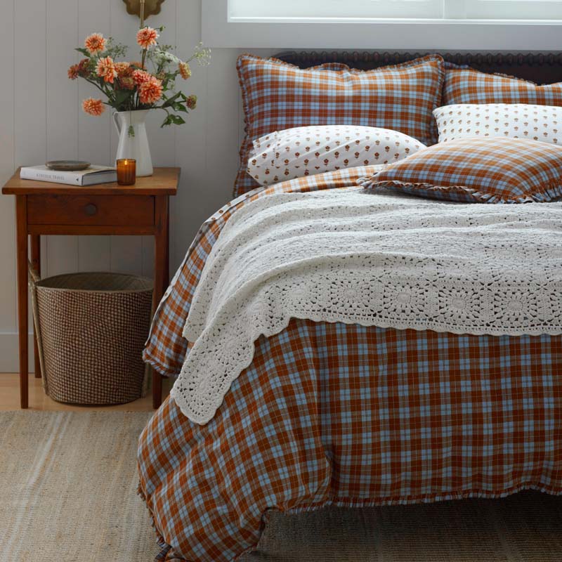 Classic Plaids Yarn-Dyed Cotton Duvet Cover - Harbor Plaid, Twin/Twin XL