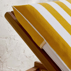 Classic Cabana Stripe Lounge Chair Cover - Yellow