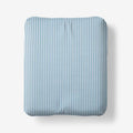Tira Floral Classic Cool Cotton Percale Fitted Bed Sheet - Stripe Blue, King