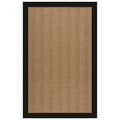 Sunbrella Herringbone Bordered Indoor/Outdoor Rug - Black, 2' x 3'