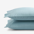 Premium Cool Supima® Cotton Percale Pillowcase Set - Slate Blue, Standard
