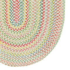 Garden Stripe Reversible Braided Cotton Rug - Multi, 7' x 9' Oval
