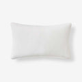 Velvet Decorative Lumbar Pillow Cover - Cream, 12 in. x 21 in.