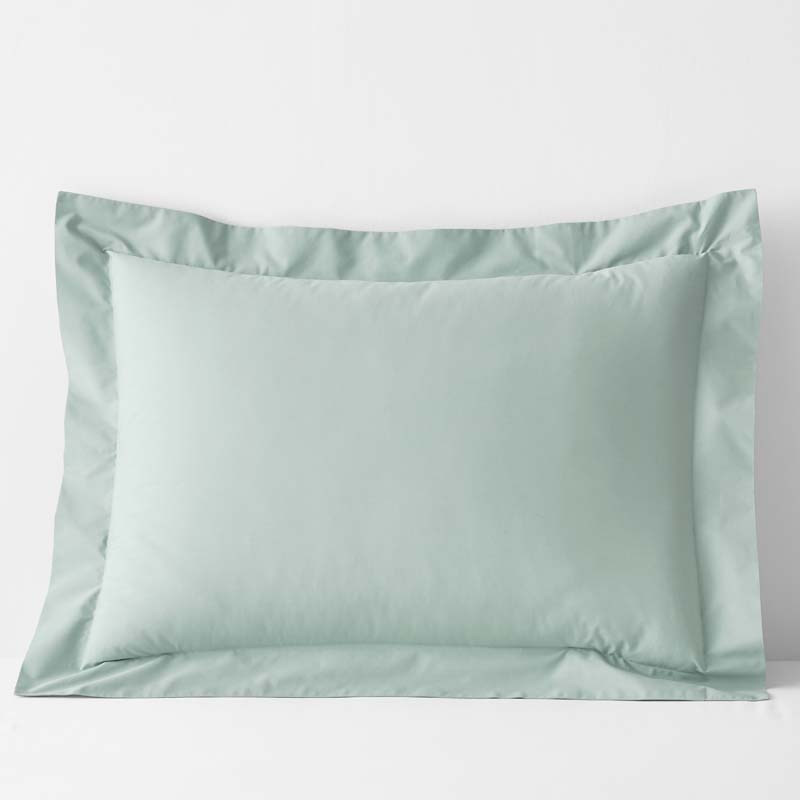 Classic Cool Cotton Percale Sham - Sea Mist, King
