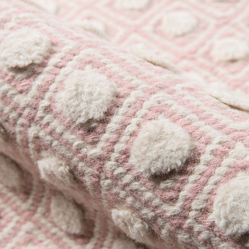 Dot Handwoven Wool Rug - Pink, 3' 9" x 5' 9"