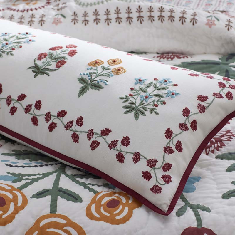 Lottie Decorative Lumbar Pillow Cover - Ivory, 14 in. x 40 in.