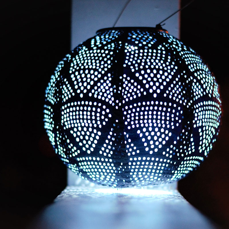 Soji™ Stella Globe Solar Outdoor Lantern, 8"