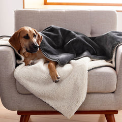 Sherpa Waterproof Blanket - Dark Gray