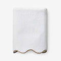 Scalloped Edge Bath Towel - Beige