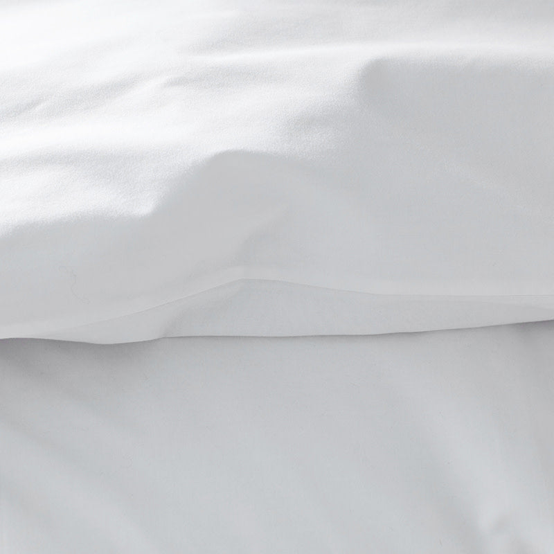 Brushed Cotton Sheet Set - White, Twin