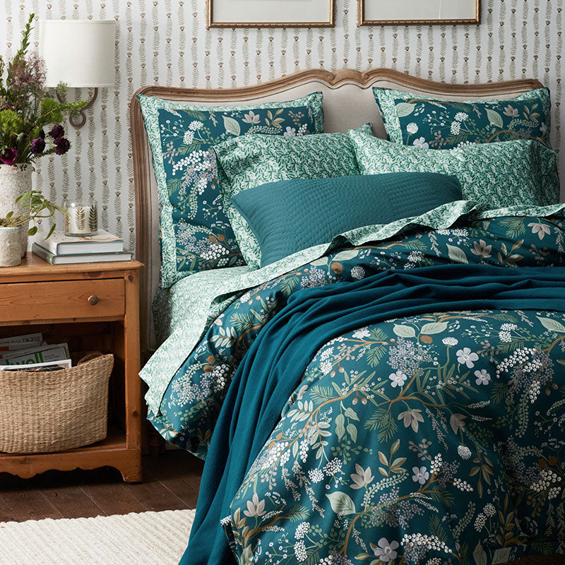 Juniper Forest Classic Smooth Sateen Sham - Navy, King